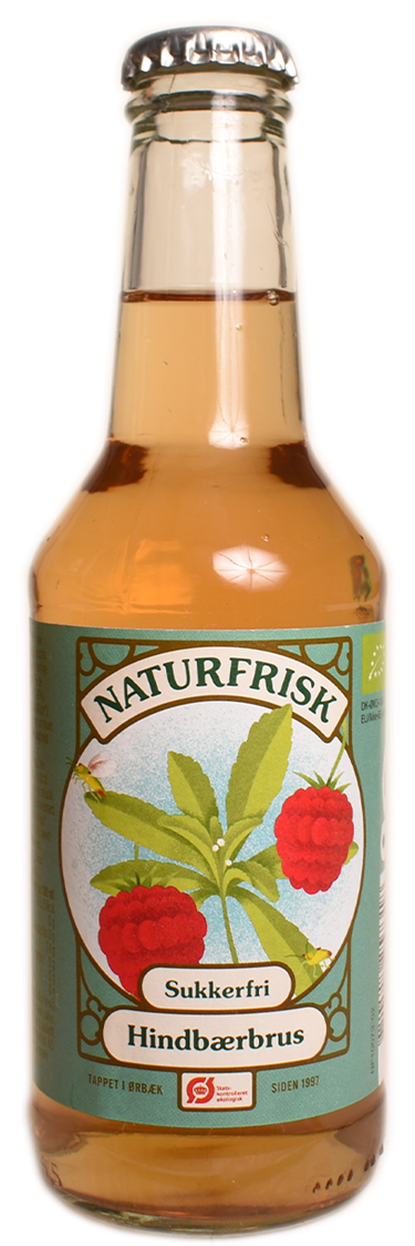 Hindbærbrus Sukkerfri 25cl ØKO